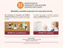 Tablet Screenshot of acmac.net